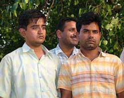 Rakesh Kumar Verma and Vikas Verma, who were arrested in the CBSE question paper leak case, in the Capital
