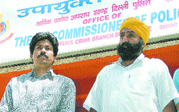 Udayan Dravid and Gurvinder Singh arrested by the Economic Offences Wing in the Capital on Monday. 