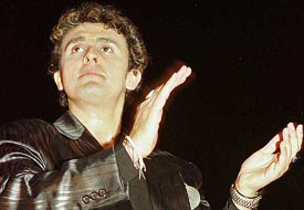 Indian pop singer Sonu Nigam performs during a live concert in Karachi,