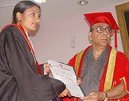 The 50th annual convocation being held in Sohan Lal DAV College of Education, Ambala City
