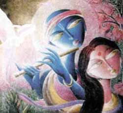 The Tune of Peace - oil on canvas by Dhananjay.