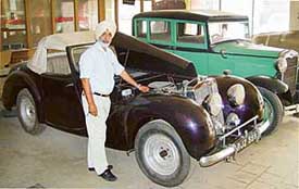 Mr Satinderjit S. Sarkaria at work on one of his "old ladies"