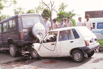 The terrible consequenses of a rear-end collision