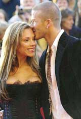 Victoria and David Beckham arrive for 19 Managements private party celebrating 19 years in business at the Royal Albert Hall in central London