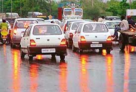 Respite rain and cool breeze made residents rush to amusement joints in Chandigarh