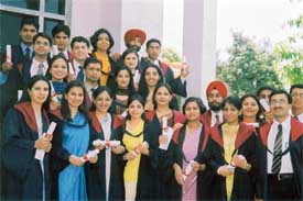 Students of the DMCH after getting their degrees in Ludhiana
