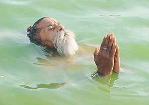 Seeing amazing feats of endurance by sadhus is an experience by itself