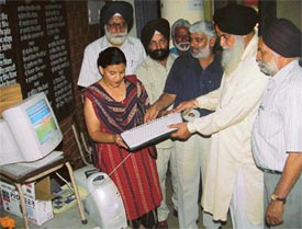 Mr Jagdev Singh Jassowal inaugurates a website, punjabiphulkari.com