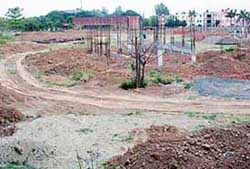 A view of the land in Sector 38-A, Chandigarh, which was allotted for the law institute.