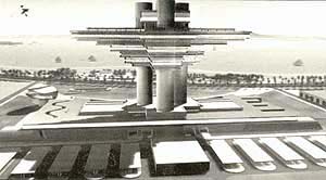 An architects impression of the Qatar National History Museum
