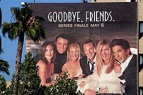 The cast of the popular comedy TV series Friends, which will end its 10-year run on Thursday