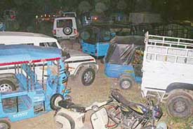 The impounded vehicles used for ferrying voters to polling booths in violation of the Representation of Peoples Act 