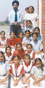 Students of St Soldier’s Divine Public School, Banur, at the school’s annual sports day celebrations