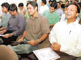 Students are all smiles after receiving diplomas in Embedded Systems Design at C-DAC