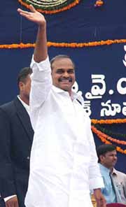 Andhra Pradesh's new Chief Minister Dr Y. S. Rajshaker