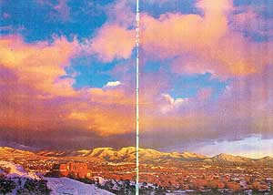 Sunset over Santa Fe is a picturesque sight