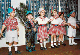 Students put up a thematic show at Anees School, Sector 69, Mohali, on Saturday.