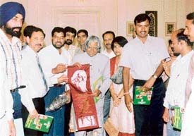 Mr Sukhjit Singh Hara, who represented Punjab among the delegates who visited the President Hous