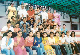Students of Sacred Heart Convent School, Urban Estate, who topped in the Indian Council of Secondary Education Class X exam