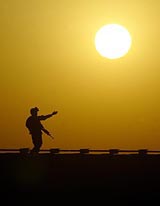 Twentyone-year-old Enrique Villa of the US military's 2nd Battalion