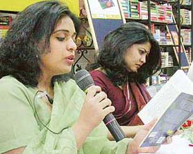Rupa Bajwa, author of "The Sari Shop", listed for Orange Prize for Fiction. 2004, reads excerpts from her novel