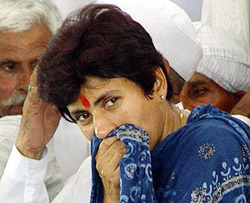 Minister of State for Urban Employment and Poverty Alleviation Kumari Selja at a function in Ambala