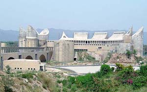 A view of the upcoming Khalsa Heritage Memorial complex at Anandpur Sahib.