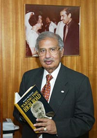 Indian businessman Ram Buxani at his office in Dubai