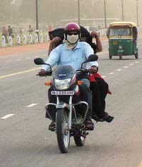 Many Delhiites were caught in the sudden burst of storm in the Capital on Tuesday.
