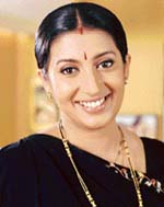 Smriti Irani as Tulsi in "Saas Bhi Kabhi Bahu Thi"