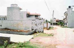 The area earmarked for a residential complex in Model Town Extension, Block-D. 
