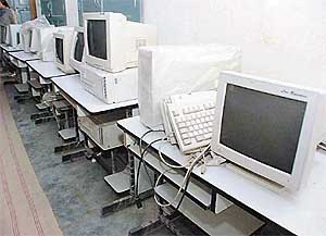 Hardware woes: Computers lying unused at a government school in Punjab   