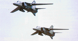 Two Jaguars that took part in Vayu Shakti-2004 at Pokharan.