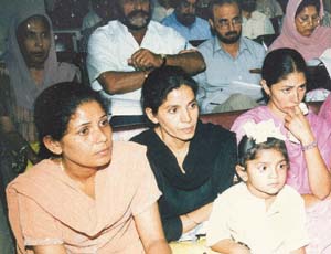 The deserted wives at a press conference