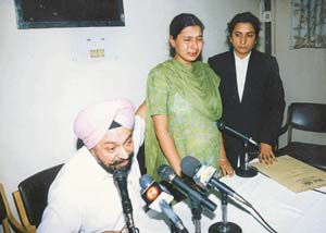 One of the victims breaks down while narrating her story as Balwant Singh Ramoowalia makes a point