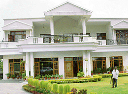 Panels and striking pillars add to the charm of Chahals residence.