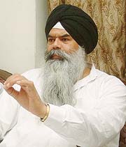 Bhai Ranjit Singh, a former Jathedar, Akal Takht, addresses a press conference in Amritsar on Wednesday.