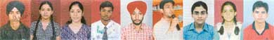 Deepinder Singh, Anu Verma, Megha Jain, Shiv Shankar, Inderpal, Kuntal Baveja, Jasleen Bhatia, Khushboo Raheja and Bhavish, who have excelled in various school and college exams