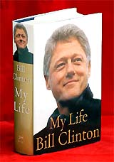 A copy of My Life, the new autobiography by former US President Clinton