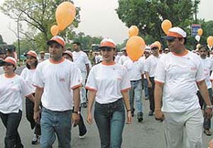 A Walk the World was jointly organised by TNT and the World Food Programme