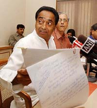 Union Minister of Commerce and Industry Kamal Nath at a press conference in Udyog Bhavan, New Delhi