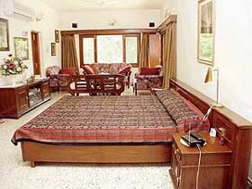 One of the bedrooms of Mr Rajiv Amta Rams house