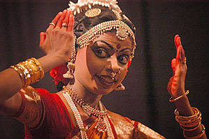 A dancer from Chattisgarh performs during the 49th All-India Drama and Dance Competition in Shimla