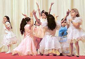 Tiny tots present a cultural programme at the concluding day of a summer workshop at the PGI, Chandigarh