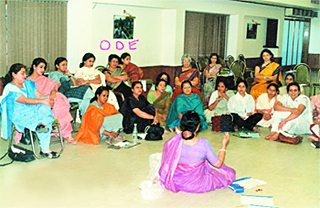Teachers attend a workshop on learning modules for dyslexics