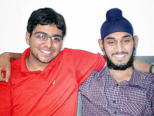 Ribhav Pasricha and Harkeerat Singh, who have secured ninth and seventh rank, respectively, in the AIIMS entrance test in Jalandhar