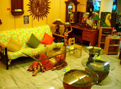 Traditional furniture is getting popular in the city.