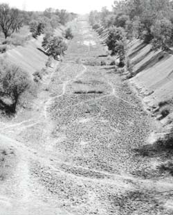 A view of the incomplete, controversial SYL canal