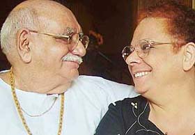 Bejan Daruwala with his wife Tehmi at Mohali
