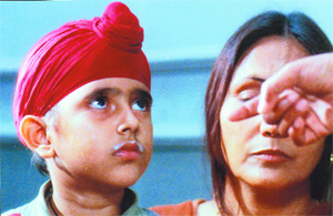 Neelamari and Neeta Mahendra in the film